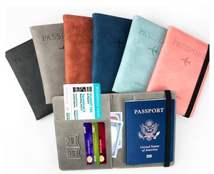 High Quality Custom Logo Personalized Luxury PU Leather Travel Wallet Bag RFID Blocking Anti-Theft <b>Document</b> Organizer - Product Image 5