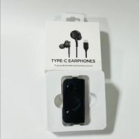Écouteurs intra-auriculaires filaires de type C, oreillettes USB-C, microphone mains libres, casque stéréo adapté aux appareils mobiles Samsung Galaxy