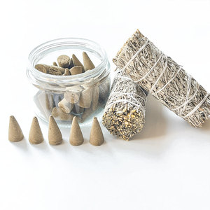 2025 Kit de palitos de salvia blanca de California orgánica <span class=keywords><strong>Palo</strong></span> <span class=keywords><strong>Santo</strong></span> <span class=keywords><strong>y</strong></span> dragón sangre Salvia incienso cono accesorio para difuminar - Product Image 6