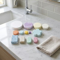 Tablettes de nettoyage multi-surfaces écologiques avec 50%-80% d'ingrédients actifs, parfum d'agrumes, pour usage domestique