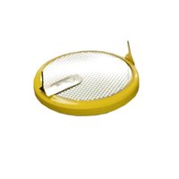 Batterie cr2430 cr2430 cr249 3v avec broches/onglets à souder pour PCB