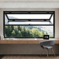 Fenêtre pliante verticale en aluminium moderne sur mesure, double vitrage, isolation thermique, étanche, insonorisée, pour villa