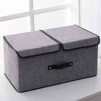 Boîte de rangement pliable en tissu moderne pour l'organisation de la maison, bac de rangement pratique et élégant