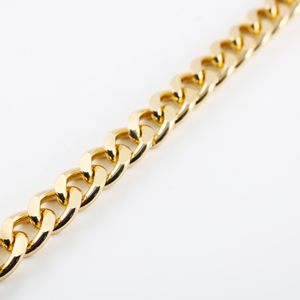 Rantai Pakaian Pria dan Wanita dari Paduan Kasar Berlapis Emas dari Cuban Shoe Chain - Product Image 3