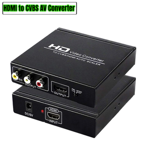 <span class=keywords><strong>Adaptateur</strong></span> convertisseur vidéo audio <span class=keywords><strong>HDMI</strong></span> <span class=keywords><strong>vers</strong></span> <span class=keywords><strong>HDMI</strong></span> et AV <span class=keywords><strong>RCA</strong></span> CVBS composite, prise en charge de la mise à l'échelle automatique 1080P, zoom en avant et en arrière, PAL NTSC - Product Image 1