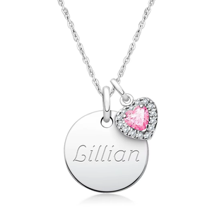 Nouveau 925 bijoux en argent Sterling bricolage perles pendentif breloques conception initiale collier pour enfants personnalisé pour les filles - Product Image 3