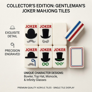 Senyao London Icons Collector's Edition: Set di Mahjong in Acrilico Moderno con Tessere Personalizzate a Tema Britannico, Doppio Livello - Product Image 4