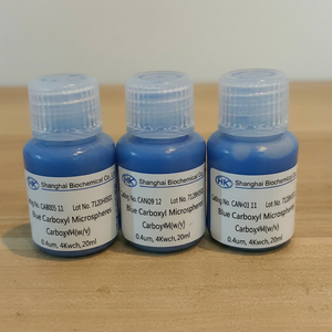 Microsphères de polystyrène teintées en trois tons avec groupe COOH pour tests biochimiques visuels - Product Image 1