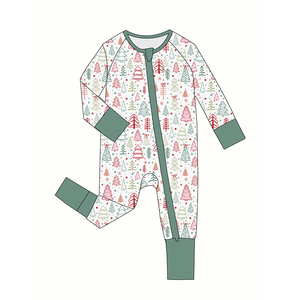 <span class=keywords><strong>Pijama</strong></span> de bambú con cremallera <span class=keywords><strong>para</strong></span> bebé recién nacido, pelele de Navidad, ropa de bebé - Product Image 6