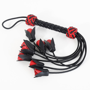Ensemble de fouets en cuir rose pour le <span class=keywords><strong>plaisir</strong></span> BDSM des adultes, imperméable. Fouet d'entraînement et de discipline pour chevaux. - Product Image 6