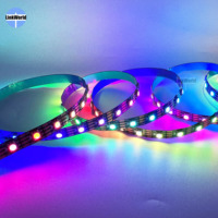 Bande LED RGB 12V WS2815 programmable numériquement, adressable individuellement, avec fonction de reprise de point d'arrêt, DMX, Pixel, Magique, Intelligente, 5050 RGB