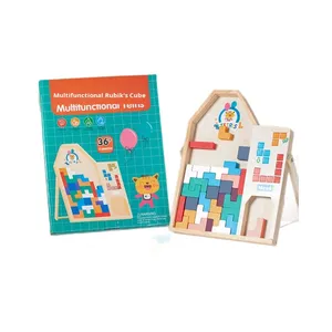 Blocs de puzzle 3D éducatifs pour enfants, jouets d'apprentissage Montessori pour le développement du cerveau et l'entraînement à la pensée créative - Product Image 6