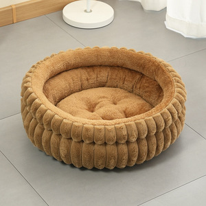 New cross-border detachable round pet <b>bed</b>, thickened, warm and moisture-proof, suitable for cats and dogs all year round. - Product Image 2