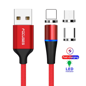 Tùy Chỉnh Bện Điện Thoại Di Động 3In 1 Sạc Nhanh Nam Châm Kabel 3.0 A 3A 5A Và Cáp Dữ Liệu Magnetic Micro Usb Cabel Sạc Cáp - Product Image 2