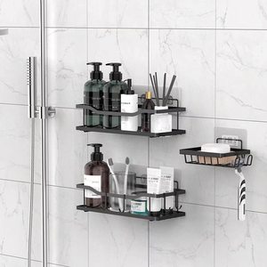 Estante organizador de ducha adhesivo fuerte Estantes de ducha montados en la pared a prueba de herrumbre - Product Image 4