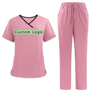 Anti Wrinkle Breathable Hospital Scrubs Uniform Suits Wholesale Medical <b>Doctor</b> Nurse Suits Scrubs Medical Scrubs - Product Image 1