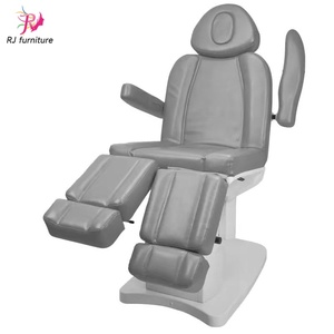 RJ Furniture <b>Adjustable</b> PU Leather Massage ChairBed Foldable Design Multi-functional Bedroom cosmetic bed with storage - Product Image 1