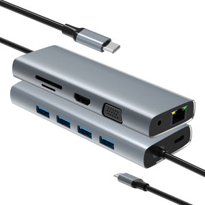 11 En <span class=keywords><strong>1</strong></span> Tipo C Hub Rj45 Pd <span class=keywords><strong>Sd</strong></span> Tf lectura de tarjeta Usbc Hub teléfono acoplamiento Ethernet C Usb tipo C Hub - Product Image 1