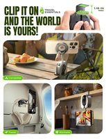 Support de téléphone magnétique rotatif à 360° LISEN, support de voyage pour avion, gadgets essentiels pour les voyages en avion, visionnement mains libres