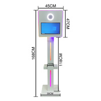 Machine Photobooth Tactile Tendance pour Fêtes, Coque de Photobooth DSLR avec Écran LED, Photobooth Selfie avec Plateau d'Impression