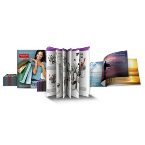 Brochure personalizzate per riviste in carta Kraft riciclata con stampa Offset di <span class=keywords><strong>arte</strong></span> aziendale con Logo di fantasia per imballaggi in cartone - Product Image 4