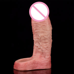 Realistische Silikon Penis Ärmel Kondom für Männer Extender Penis Künstliche wieder verwendbare Hahn Ärmel Adult Delay Ejakulation - Product Image 3