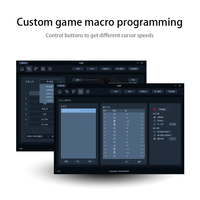 Ratón Inalámbrico Óptico Portátil de 2.4Ghz para Computadora Portátil, con Retroiluminación LED, Recargable, Profesional para Gamers, para Mano Derecha, Macbook