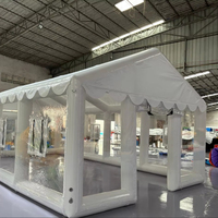 Tente gonflable Hualong en PVC de haute qualité, imperméable, imprimée anti-UV, structure de réception monocouche quatre saisons pour l'extérieur