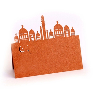 Cartes de vœux pour l'<span class=keywords><strong>A</strong></span>ïd avec enveloppes et cartes de table assorties pour le Ramadan, pour l'agencement des invités, calligraphie islamique élégante, qualité supérieure - Product Image 2