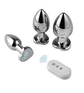 الشرج مضيئة تهتز التطبيق التحكم عن بعد أدى الخرز الشرجي تدليك البروستاتا المعادن الشرج المكونات هزاز الجنس لعبة - Product Image 3