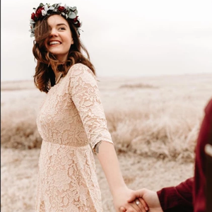 Abito in pizzo color cipria # 1124 - Product Image 6