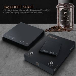 Hengte Gießen Sie über Filterkaffee Espresso Digitale elektronische Kaffee waage mit Timer - Product Image 6