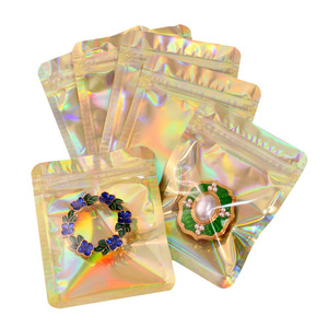 ถุงบรรจุภัณฑ์เครื่องประดับแบบใสชนิดซิปล็อคแบบคอมโพสิตเลเซอร์ข้ามพรมแดนพร้อมดีไซน์ลายหยิน<span class=keywords><strong>หยาง</strong></span>แบบปิดผนึก มีสินค้าในสต็อก - Product Image 5