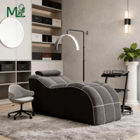 Nouveau design de table de massage de luxe compressible, lit de spa pour la tête, lit de beauté pour les soins du visage et les extensions de cils, lit de massage pour les cils, lit de salon de beauté