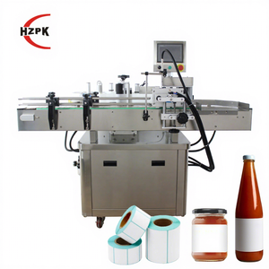 HZPK ARLM-160B Automatic <b>Small</b> Plastic Bottle Barcode Adhesive Label Labeling Machine for Sale - Product Image 1