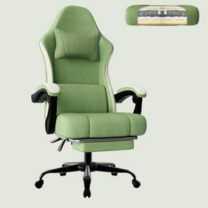 Chaise <span class=keywords><strong>de</strong></span> jeu AJUNION 350lbs avec coussin à ressorts ensachés, chaise <span class=keywords><strong>de</strong></span> jeu pour ordinateur, support <span class=keywords><strong>de</strong></span> chaise <span class=keywords><strong>de</strong></span> jeu <span class=keywords><strong>de</strong></span> course, design <span class=keywords><strong>de</strong></span> siège extra large - Product Image 1