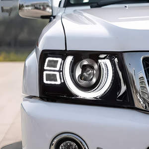 Para <span class=keywords><strong>Nissan</strong></span> Patrol Y61 2005-2013, montaje de faros automáticos, actualización de alta configuración, accesorios de lentes bifocales LED, condición nueva - Product Image 4
