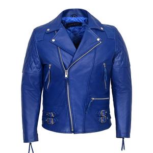 Vestes en cuir pour hommes, macaron sur mesure, meilleure veste élégante en cuir, style nordique, veste de moto, Napa - Product Image 1