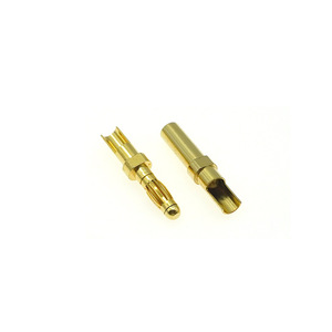 Drum Spring Male And Female <b>Pins</b> 10 Mm Gold Plated High Current Connectors For Ac Dc Applications - Product Image 4