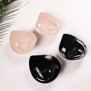 Super Soft Light Weight Breathable Latex Fabric Push Up Adhesive Thick Padded Bra Inserts