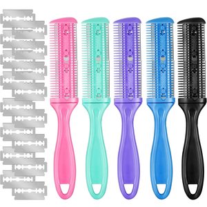 หวีตัดผมสองด้านแบบมืออาชีพ ใบมีดเปลี่ยนได้ หวีโกนตัดผม - Product Image 2