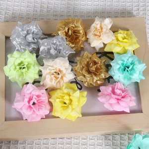ดอกกุหลาบผ้าไหมเทียมสำหรับงาน DIY ดอกไม้ประดิษฐ์สำหรับงานแต่งงาน กล่องขนม ของตกแต่งบ้านและงานปาร์ตี้ - Product Image 2