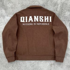 Sudadera con Capucha de Pana de Moda Urbana, Hombros Caídos, Logotipo Personalizado, Fabricante de Sudaderas, Sudadera Bordada Extra Grande para Hombre - Product Image 2