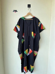 Caftán Estampado a Mano, Vestido Maxi Bohemio con Estampado Floral, Talla Única, Caftán Indio, Ropa de Playa de Verano y Vestido de Maternidad - Product Image 5