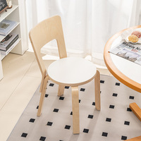 Chaise de salle à manger classique nordique avec dossier, en bois massif, mobilier de maison haut de gamme, démontable, pour table de salle à manger