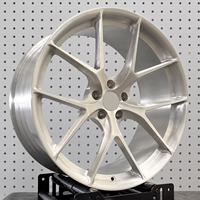 Jantes 5x112 Drag Racing Y Spoke Concave Brossé Argent pour Land Rover Rolls-Royce Nissan Mercedes-AMG BMW X5M Série 3