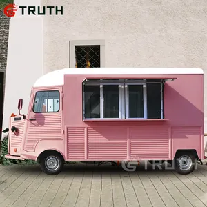 Fabbricazione gelato vintage van snack catering trailer mobile retro food truck in vendita negli stati uniti