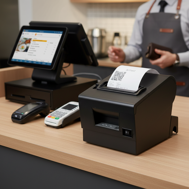 Wholesale Low Price 80mm Thermal Receipt Printer USB/LAN Interfaces with Auto Cutter for Cash Register in Restaurant Retail