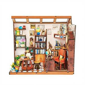 Kit de Quebra-Cabeça Educacional de Madeira Y-TOP DIY - Mini Livraria Temática - Modelo 3D com Iluminação, 500 Peças para Idades a Partir de 8 Anos - Product Image 2