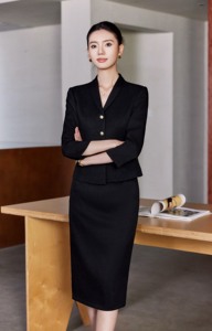 Elegante Traje de Uniforme de Hotel para Mujer, Uniforme de Recepción, Ropa de Trabajo de Verano, Traje Profesional de Hotel para Mujer - Product Image 6